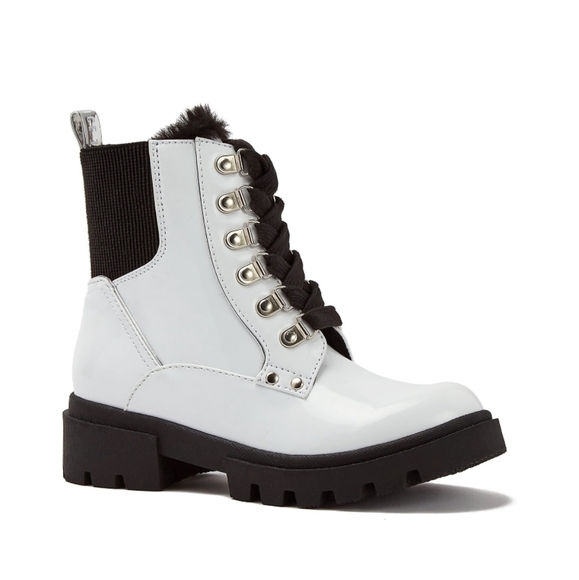 Justice Shoes Justice Girls White Lug Boots Poshmark